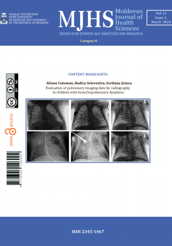 Prima pagina MOLDOVAN JOURNAL OF HEALTH AND SCIENCES  VOL. 11, ISSUE 1, March 2024