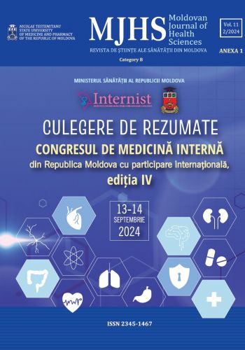 Prima pagina MOLDOVAN JOURNAL OF HEALTH AND SCIENCES  